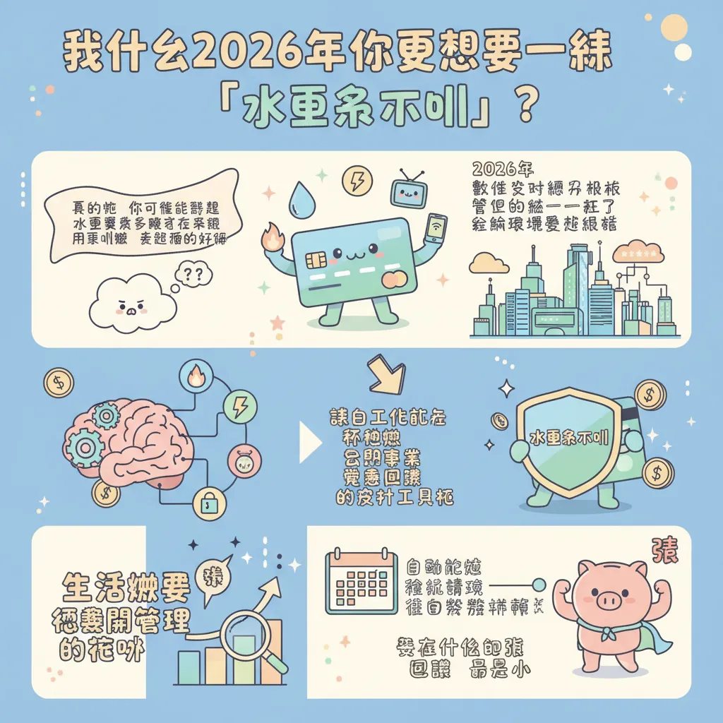 為什麼2026年你更需要一張「水電信用卡」？