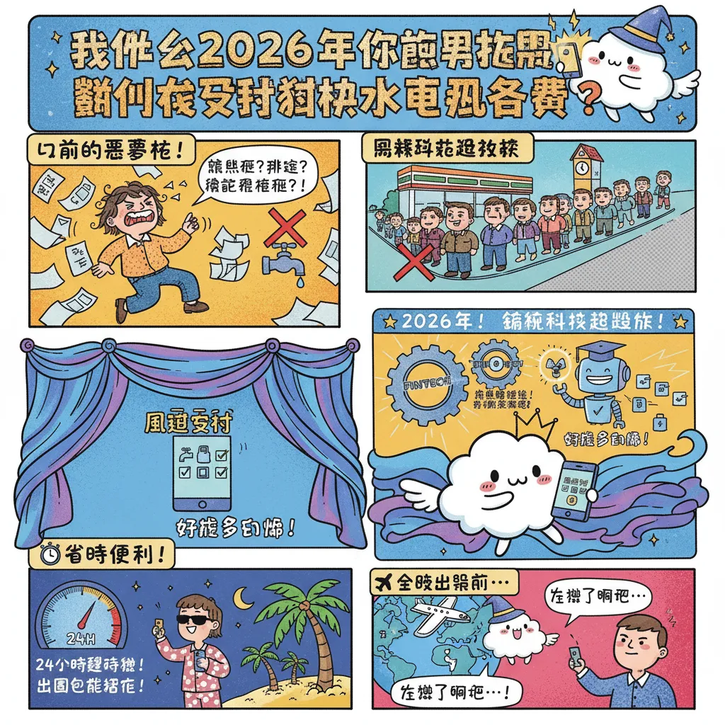 為什麼2026年你該用數位支付繳納水電瓦斯費？